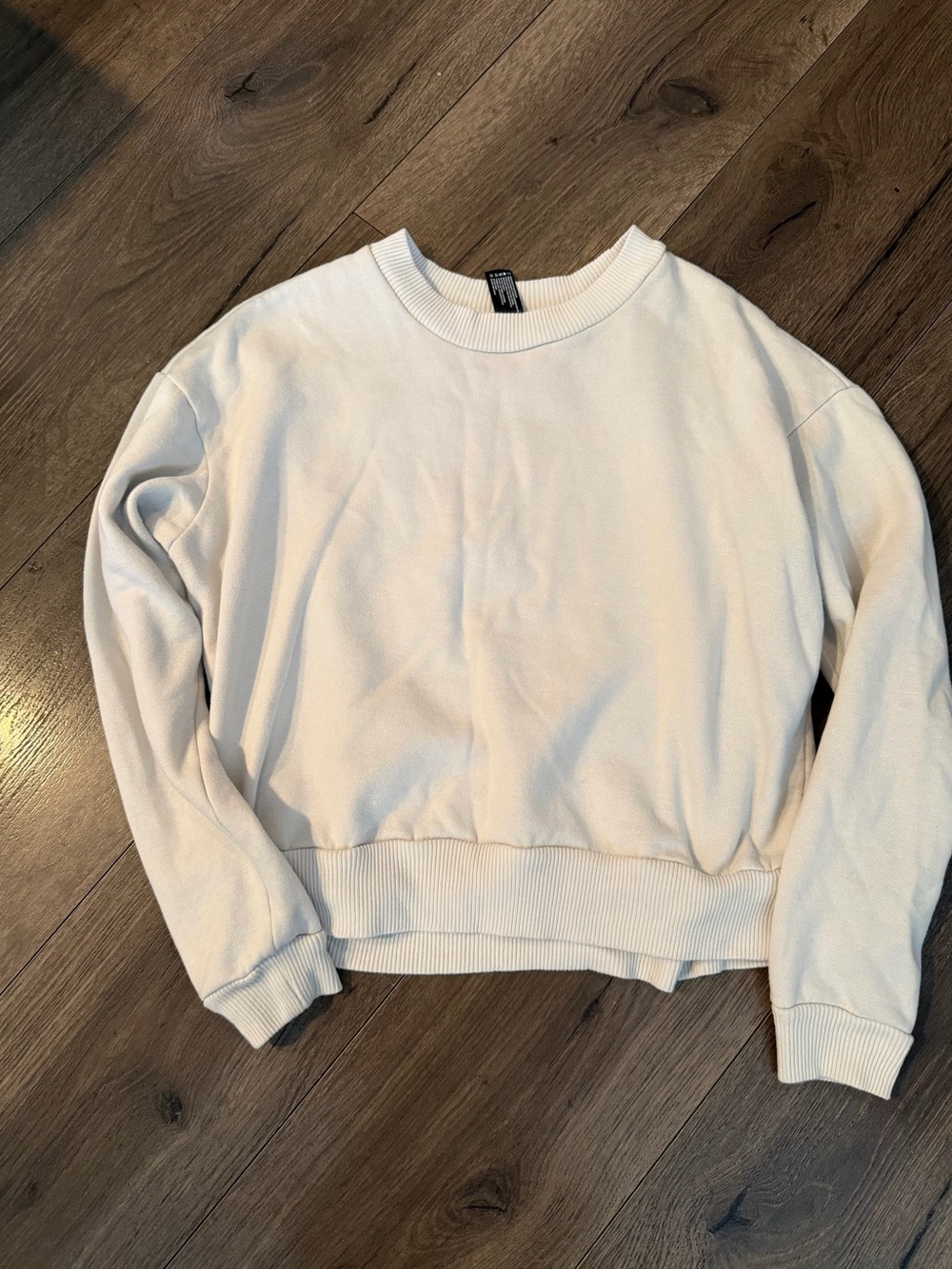 90 Degree By Reflex Ivory Crewneck Sweatshirt